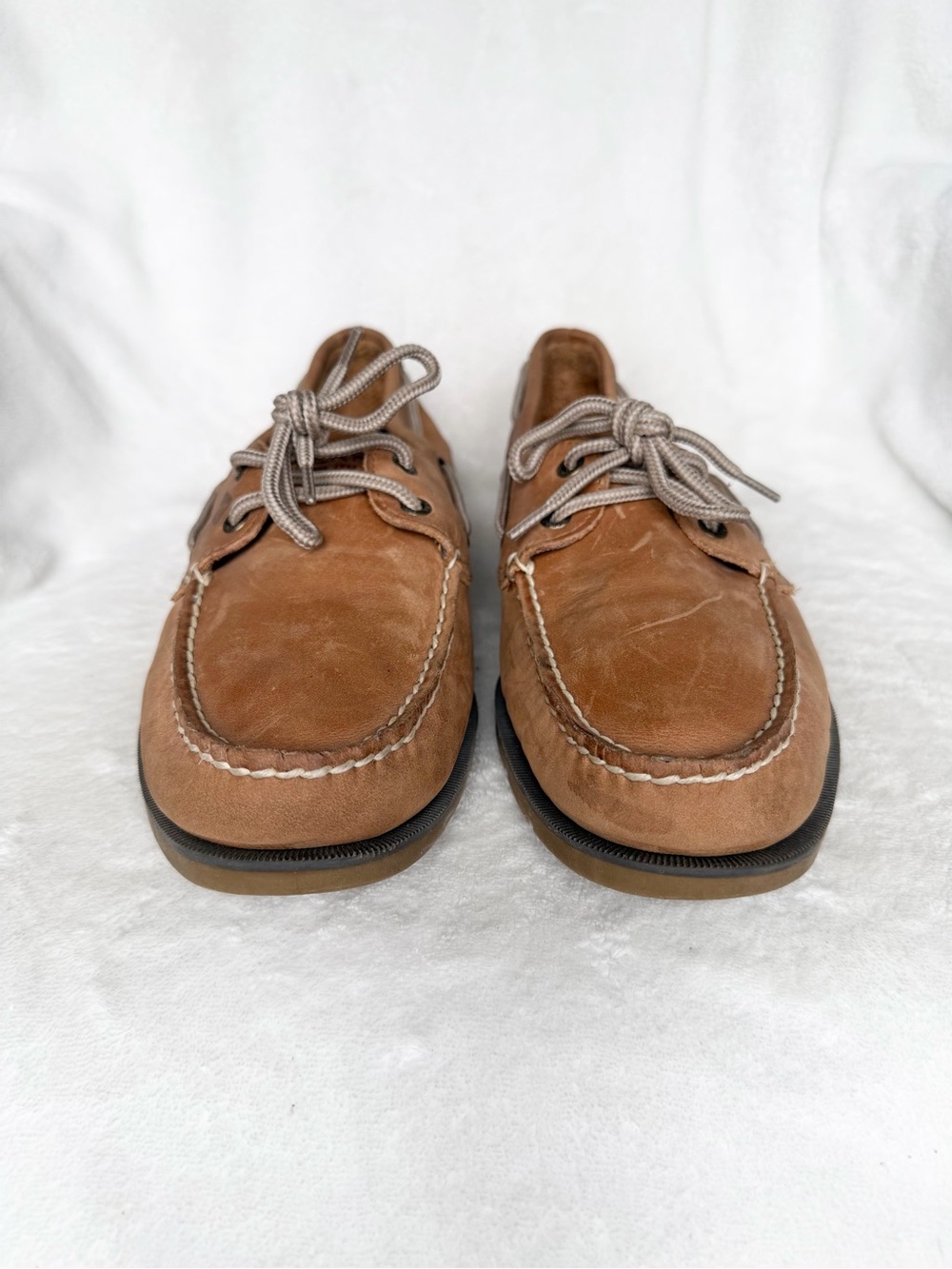 Sperry Top Sider Men's Size 10.5 M Brown Leather 2 Eye Casual Boat Shoes 0777894 - Picture 3 of 9